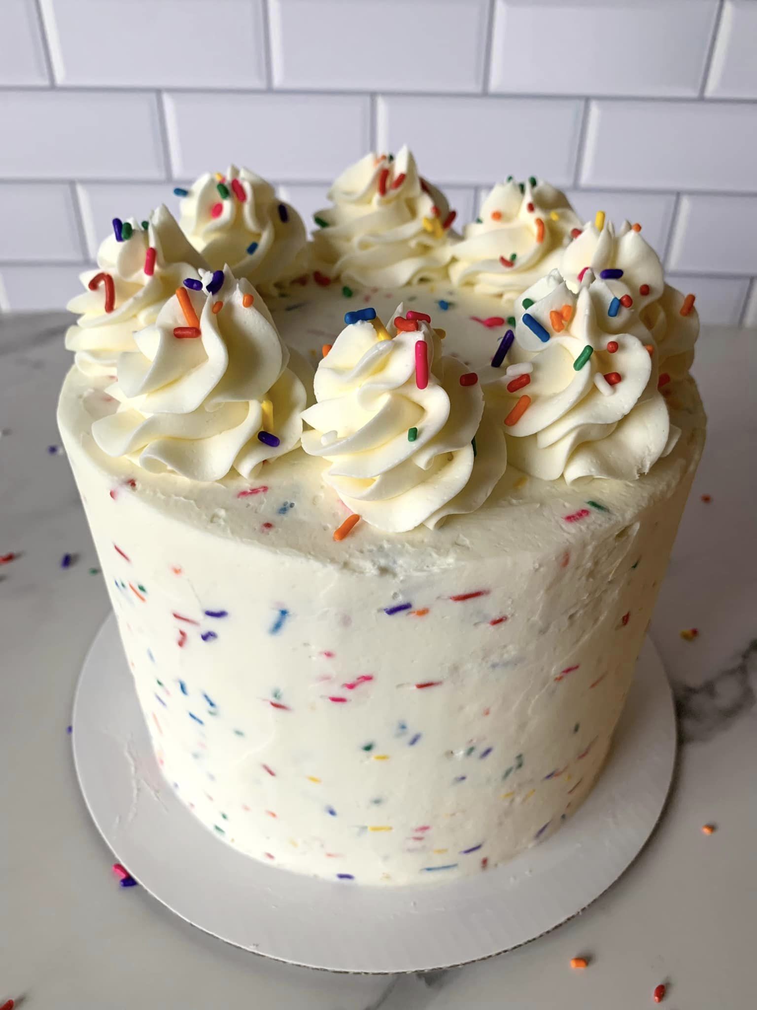 Gender Reveal Cake - Tiers of Joy